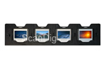 The slide holder of the Imagebox can take up to 4 framed 35mm slides