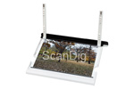 The image holder can take images sized up to 10x15 cm