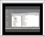 PC-screen on a projection screen
