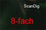 Vergleich 1-fach / 8-fach Scan