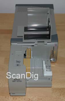 The Nikon LS-5000 with opened slide feeder