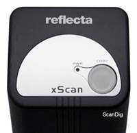 Bedienungspanel des reflecta xScan