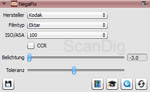 SilverFast 8 NegaFix-Dialog