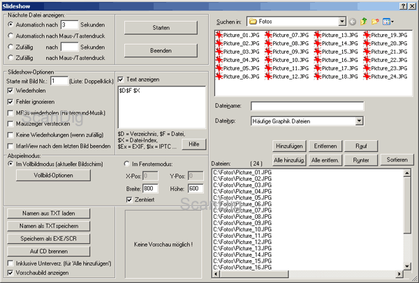 Diashow Zeit Pro Bild Einstellen
